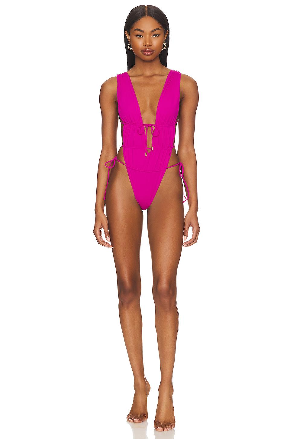 Indah Heart Of Gold One Piece in Fuchsia in Fuchsia by INDAH Indah Heart Of Gold One Piece in Fuchsia in Fuchsia by INDAH