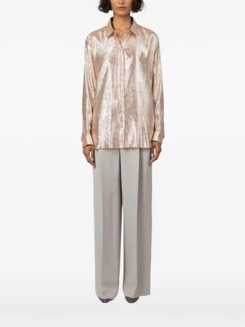 Var pleated-shirt by INDRESS