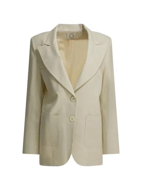 Thadée linen single-breasted blazer by INES DE LA FRESSANGE
