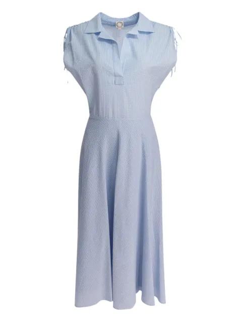 striped collar dress by INES DE LA FRESSANGE