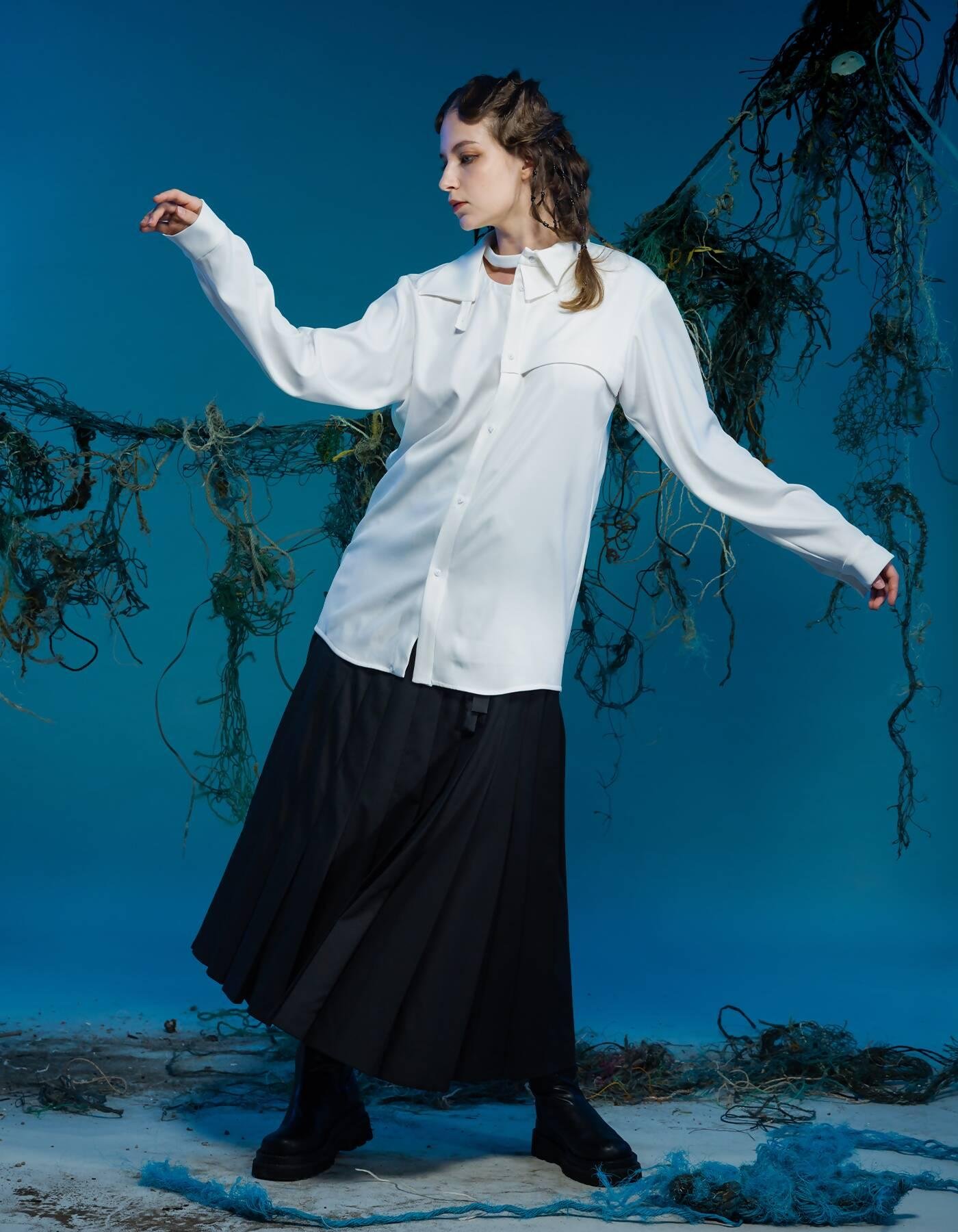 Collar Deconstructed Transform Shirt by INF