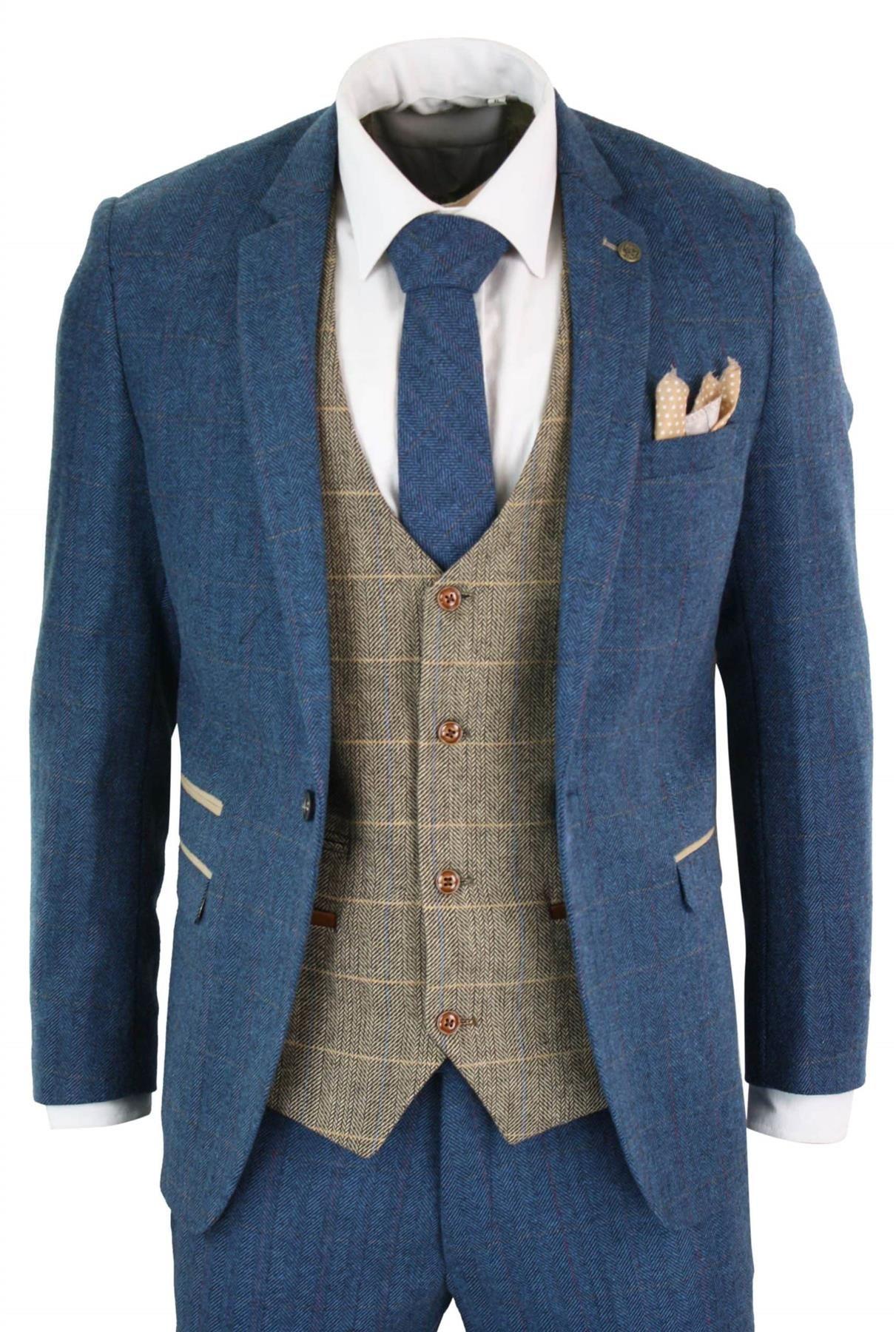 3 Piece Tweed Vintage Suit by INFINITY LEATHER