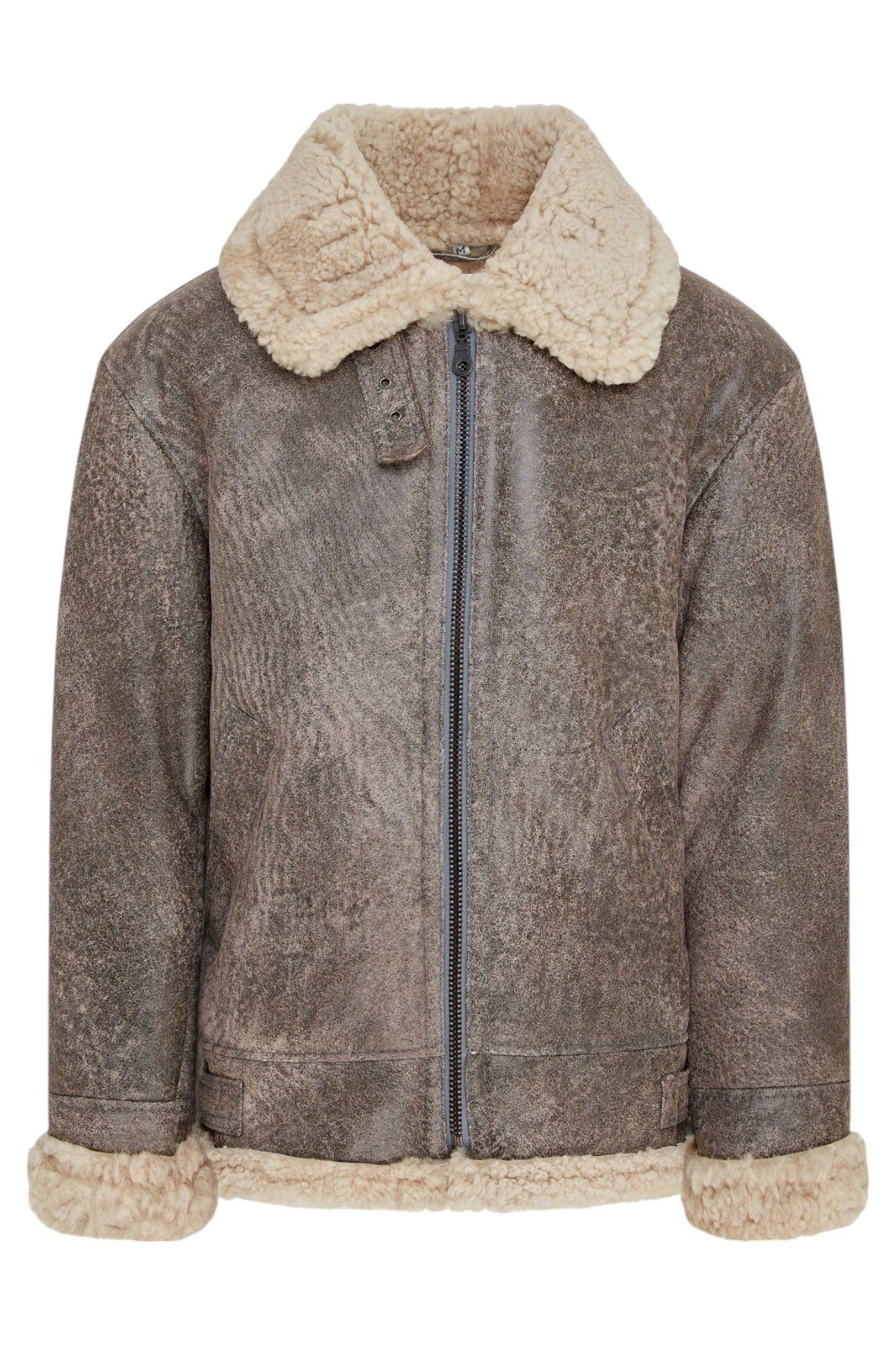 B3 WW2 Sheepskin Leather Aviator Jacket-Houston by INFINITY LEATHER