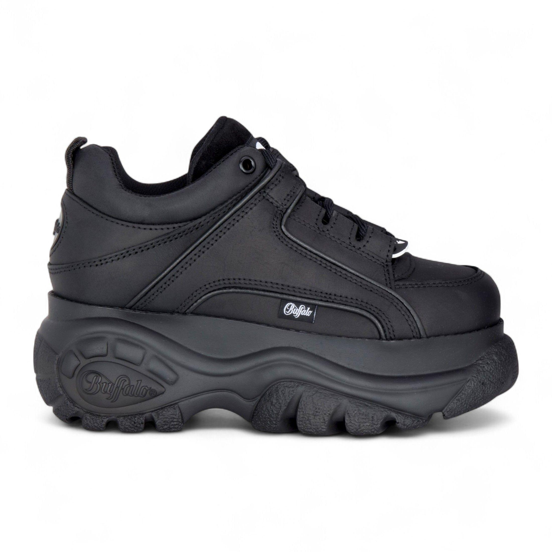 Buffalo Leather Chunky Platform Fashion Trainers - 1339-14-2.0 by INFINITY LEATHER