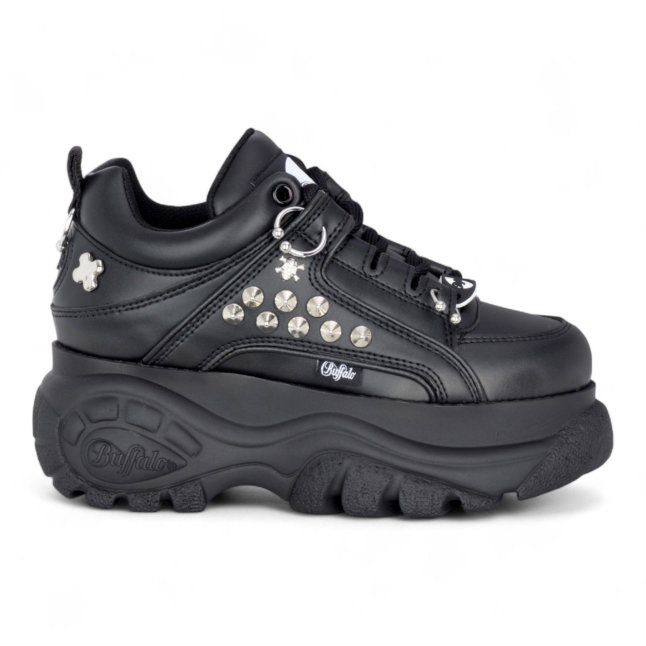 Buffalo Studded Chunky Platform Fashion Trainers - 1339-14-PUNK by INFINITY LEATHER