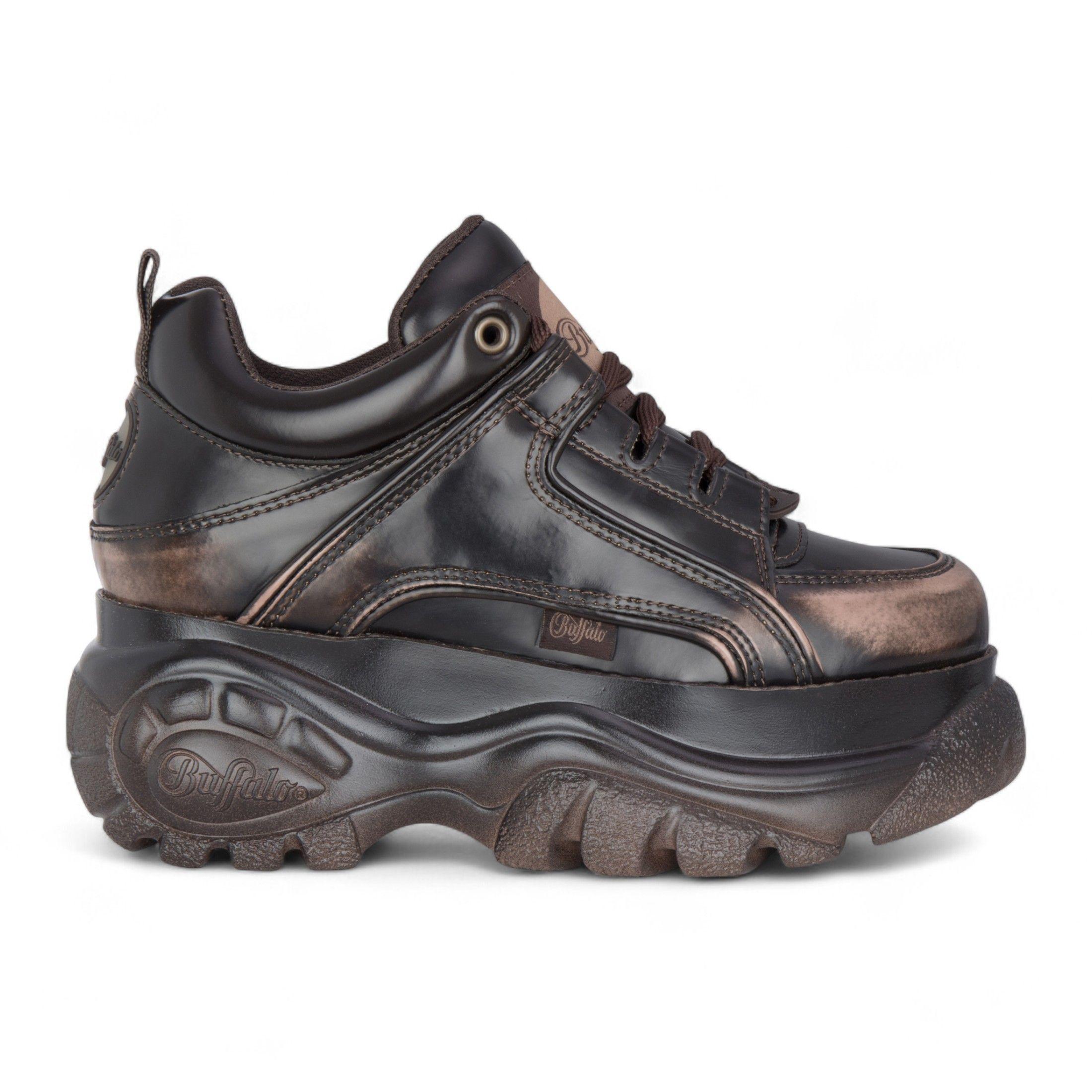 Buffalo Vintage Chunky Platform Fashion Trainers - 1339-14-VNTG by INFINITY LEATHER