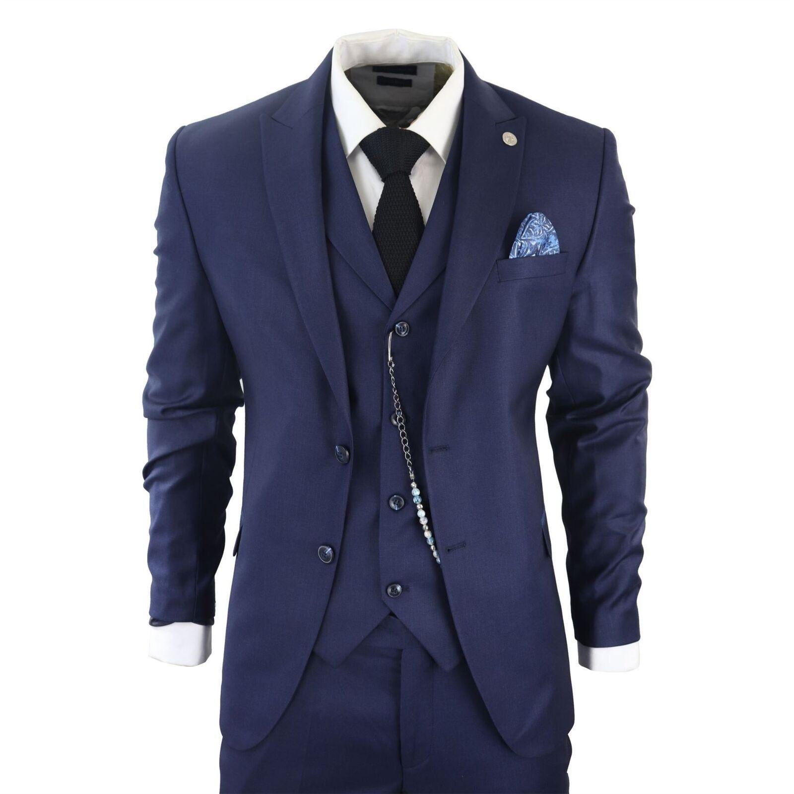 Classic 3-Piece Plain Suit by INFINITY LEATHER