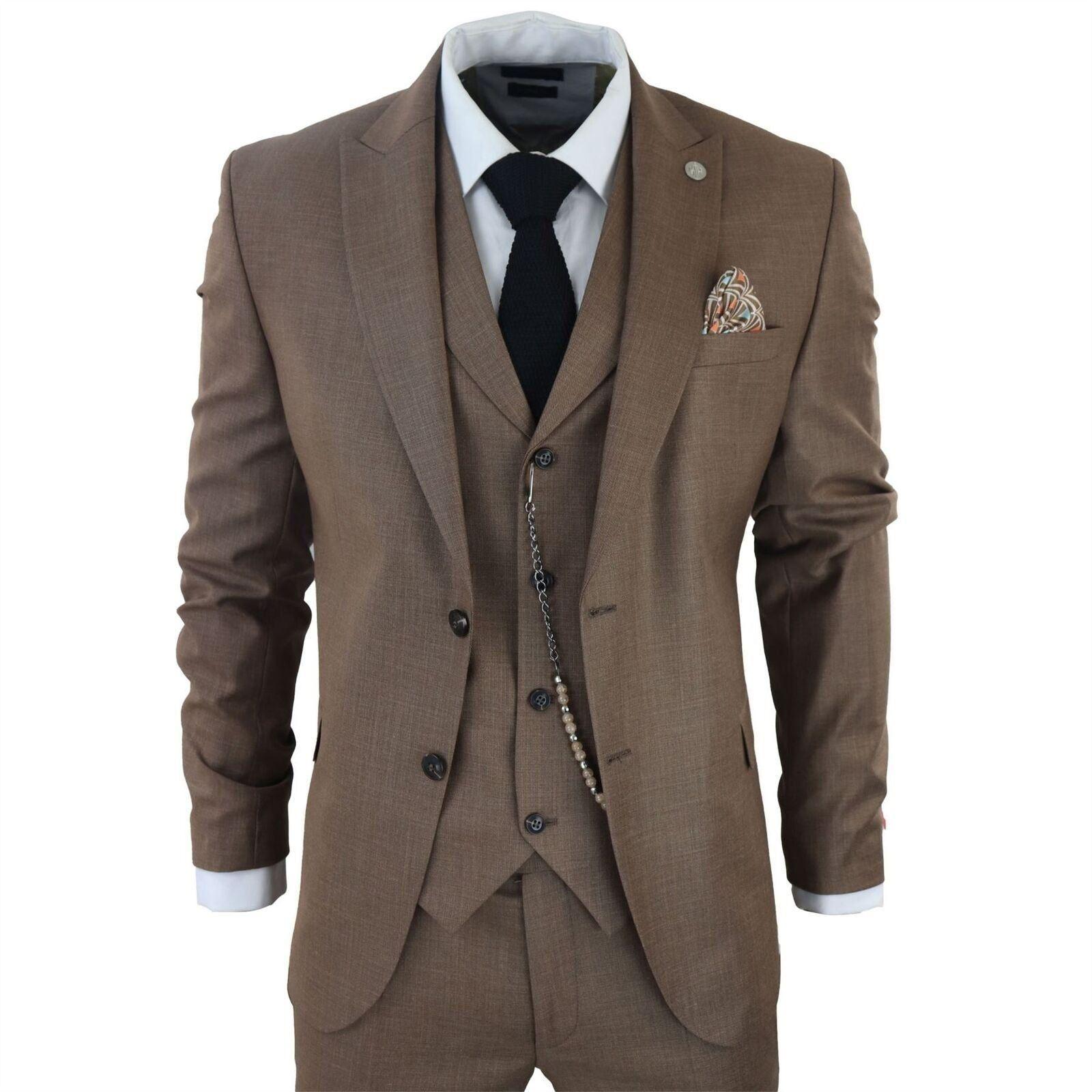 Classic 3-Piece Plain Suit by INFINITY LEATHER