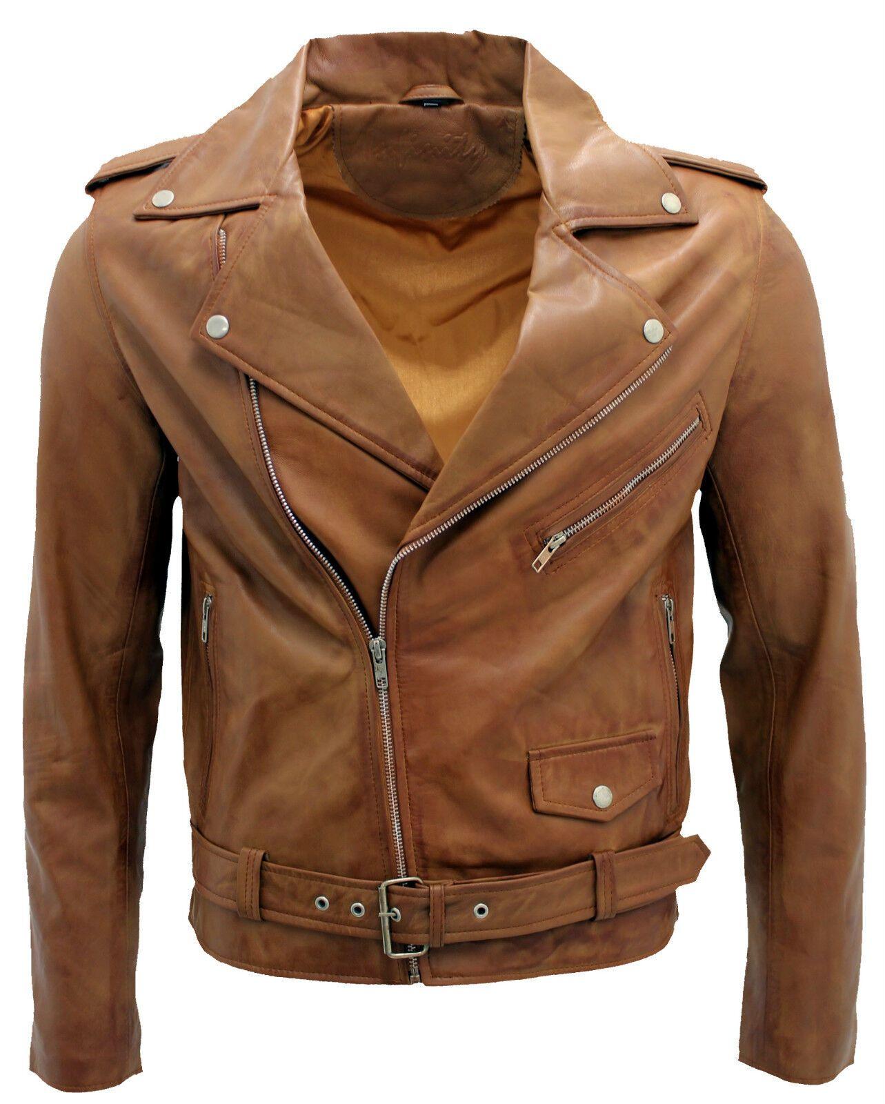 Classic Brando Leather Biker Jacket-Antalya by INFINITY LEATHER