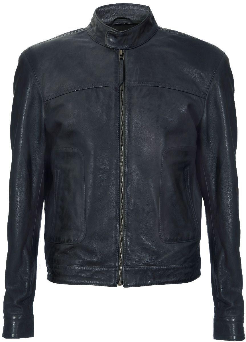 Classic Fitted Leather Biker Jacket-Austin by INFINITY LEATHER