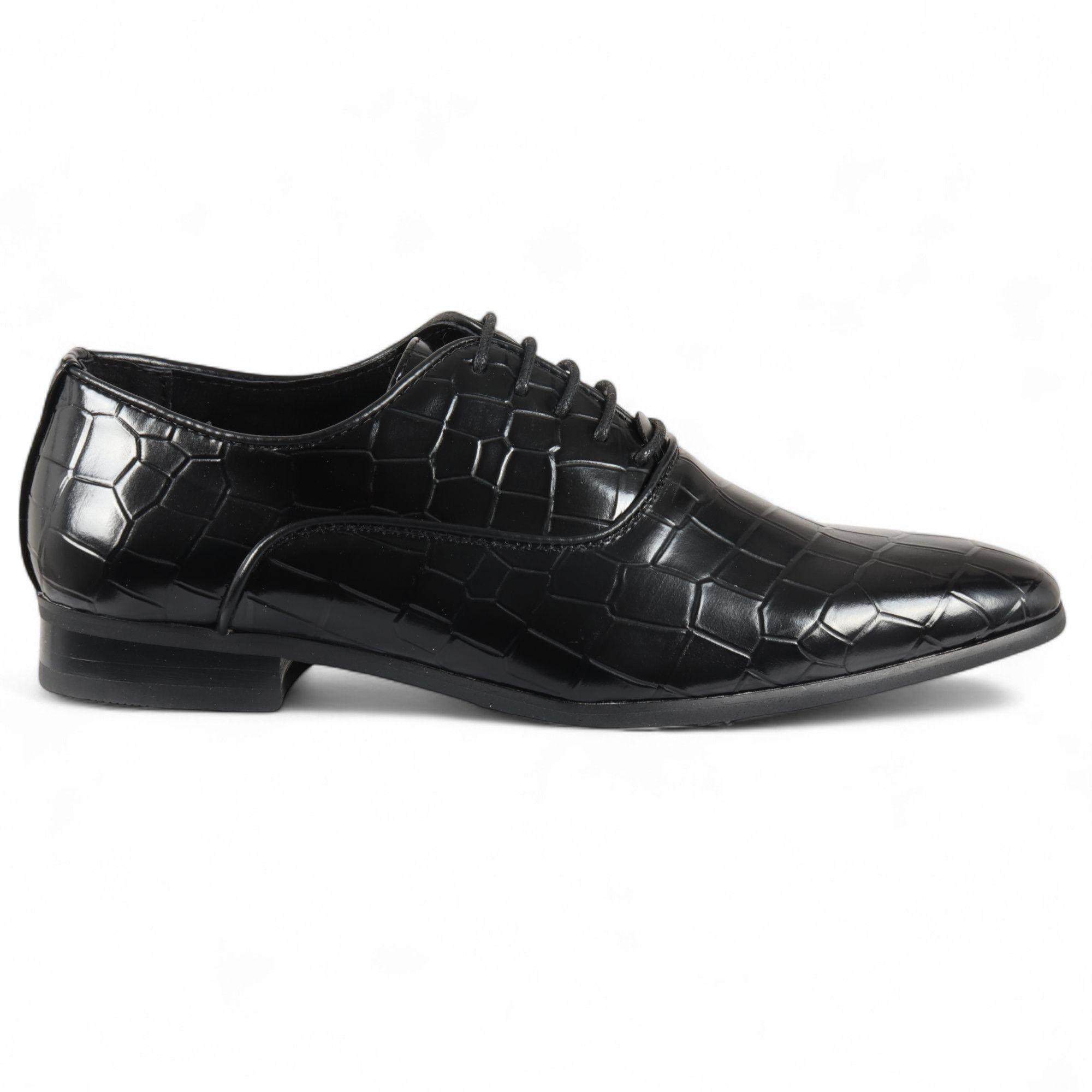Classic Lace-Up Oxford Derby Formal Shoes by INFINITY LEATHER