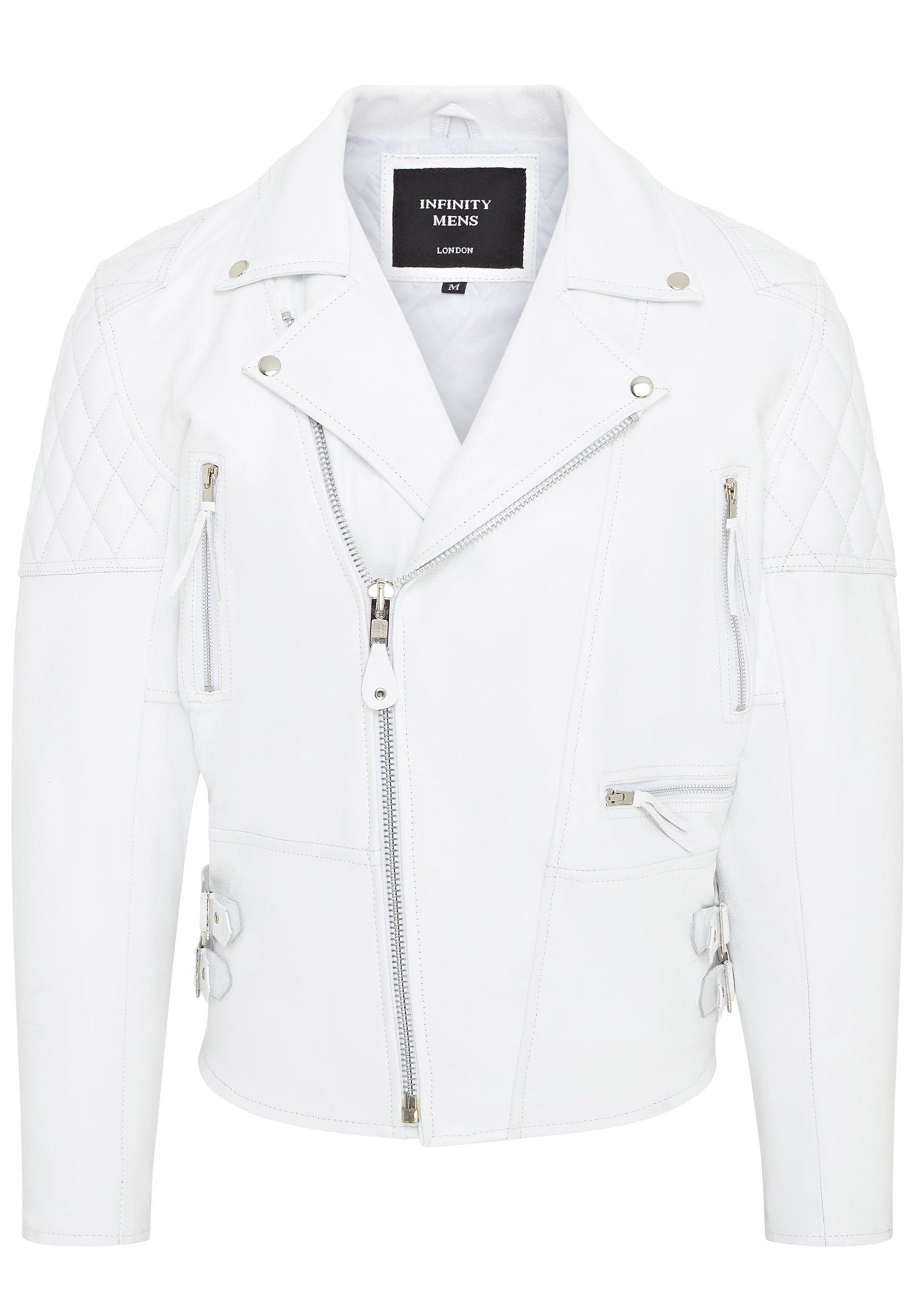 Cowhide Leather Brando Biker Jacket - Garland by INFINITY LEATHER