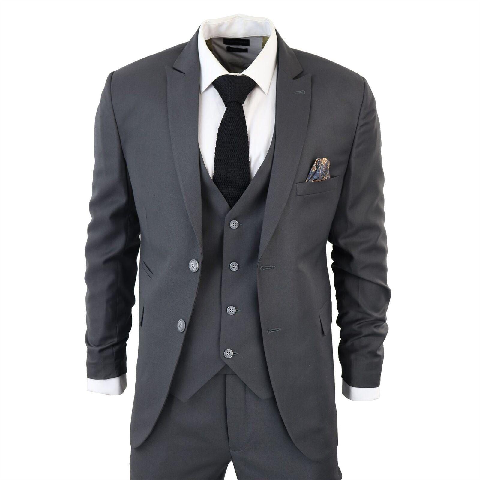 IM1 Classic Plain 3 Piece Suit by INFINITY LEATHER