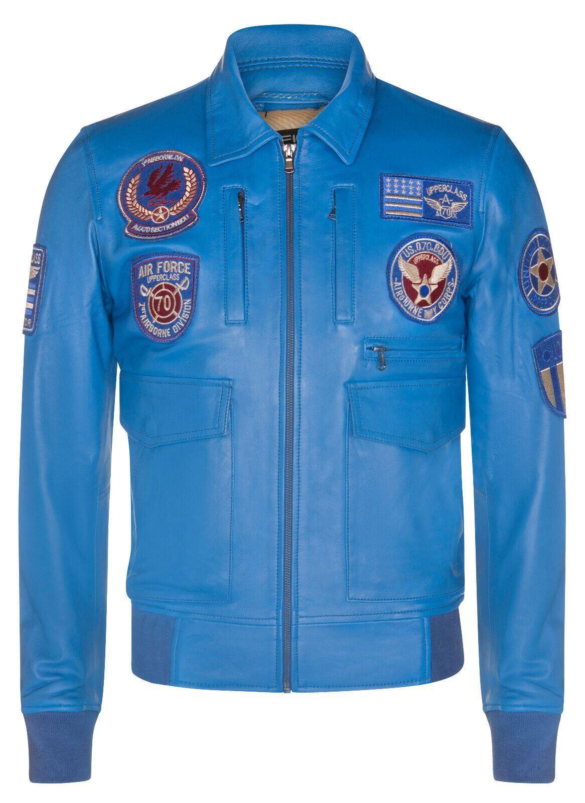 Leather Air Force Bomber Jacket - Dublin by INFINITY LEATHER