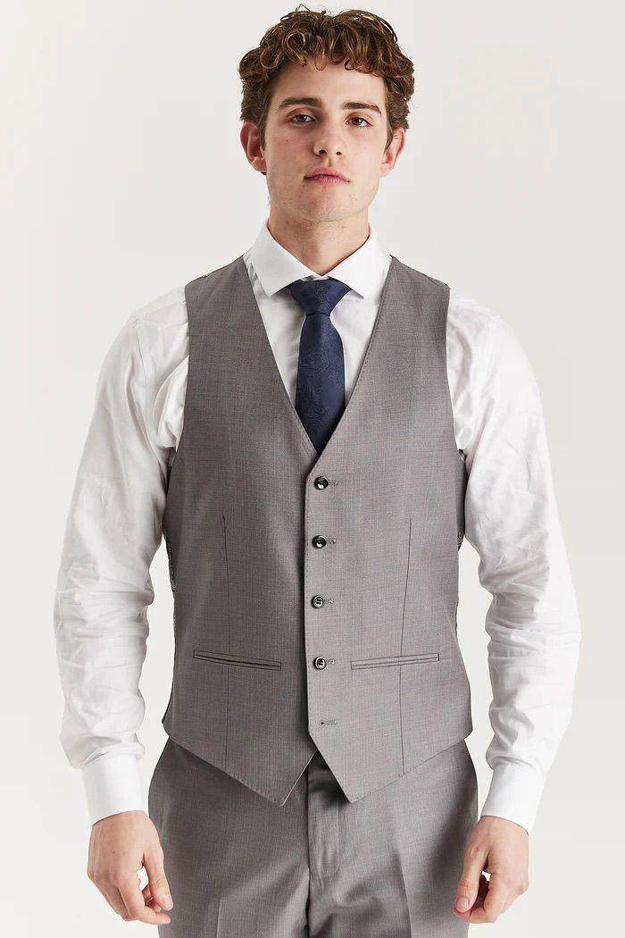 Men’s  Tailored Waistcoat Smart Formal Vest by INFINITY LEATHER