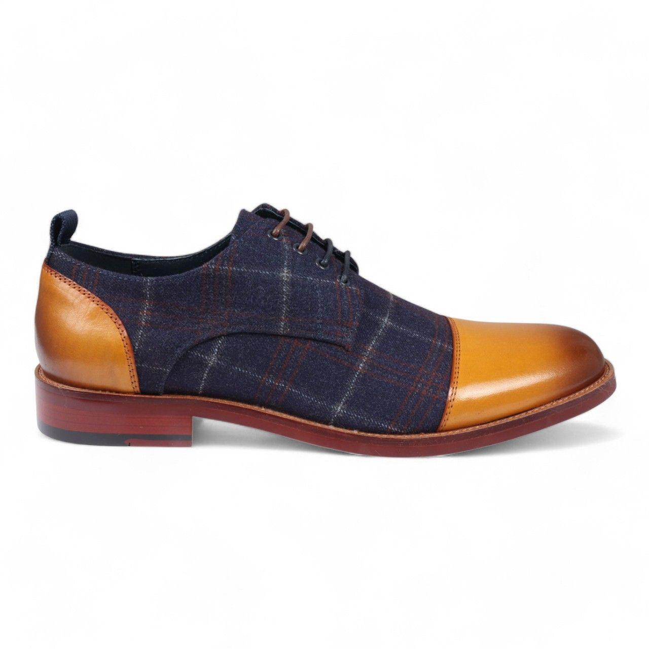 Oxford Leather Brogue Shoes - Ronnie by INFINITY LEATHER
