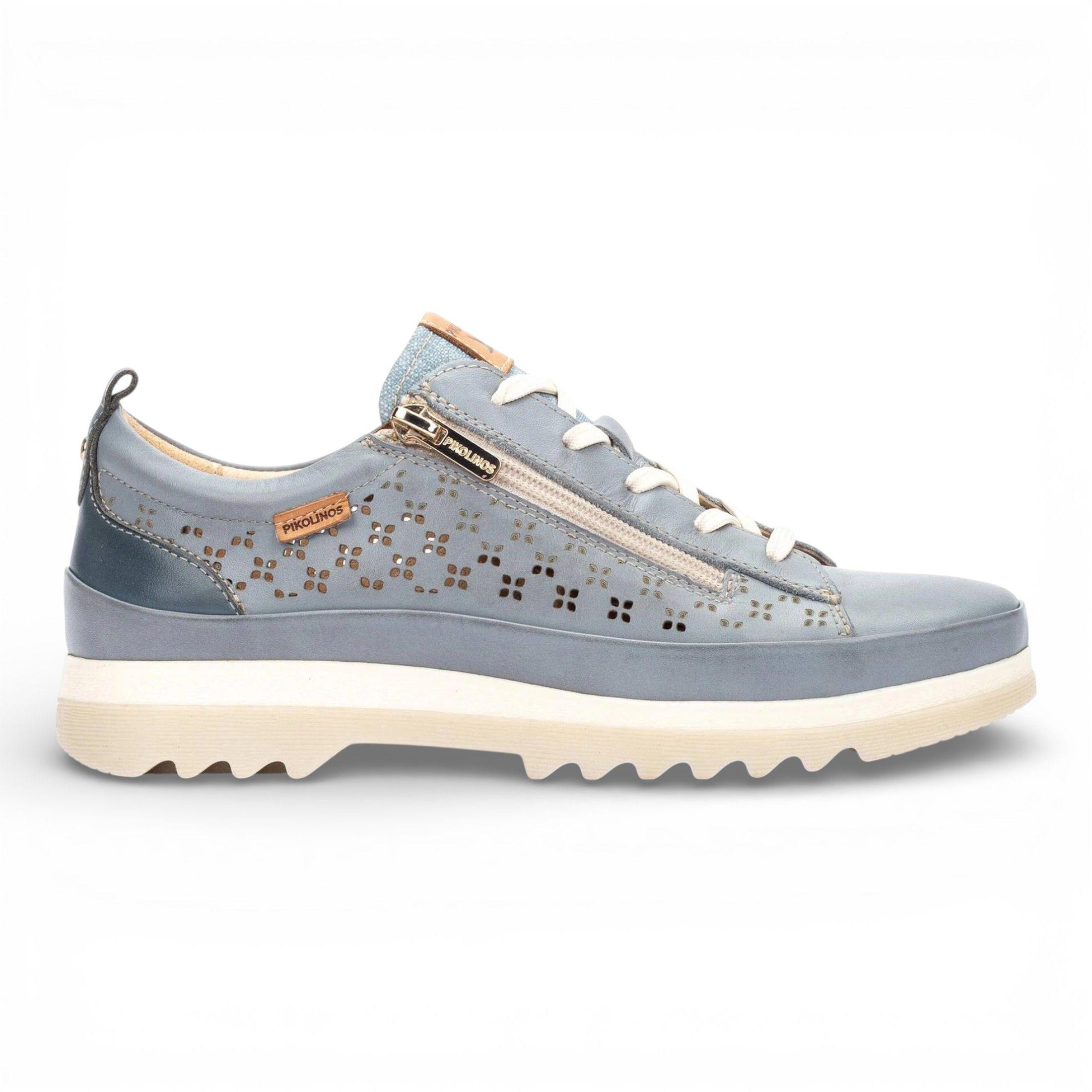 Pikolinos Leather Lace Up Zipped Trainer Sneaker Shoes - Vigo by INFINITY LEATHER