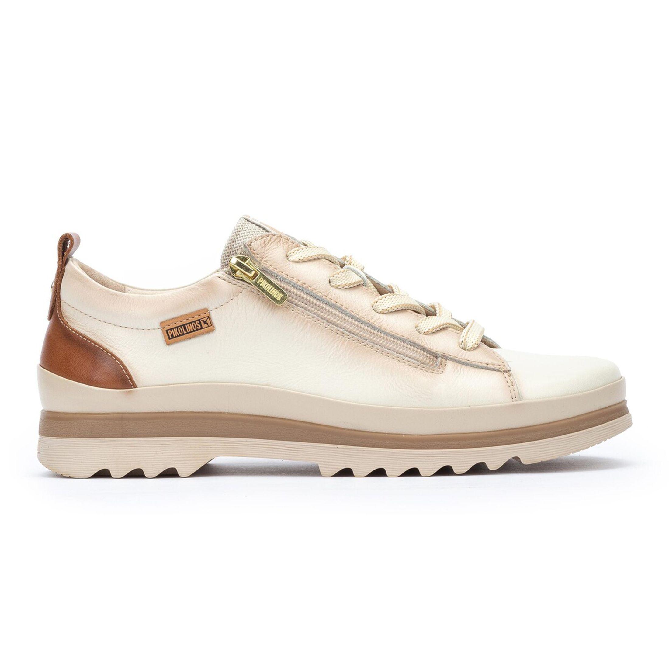 Pikolinos Nata Leather Laces & Zipper Trainers - Vigo by INFINITY LEATHER