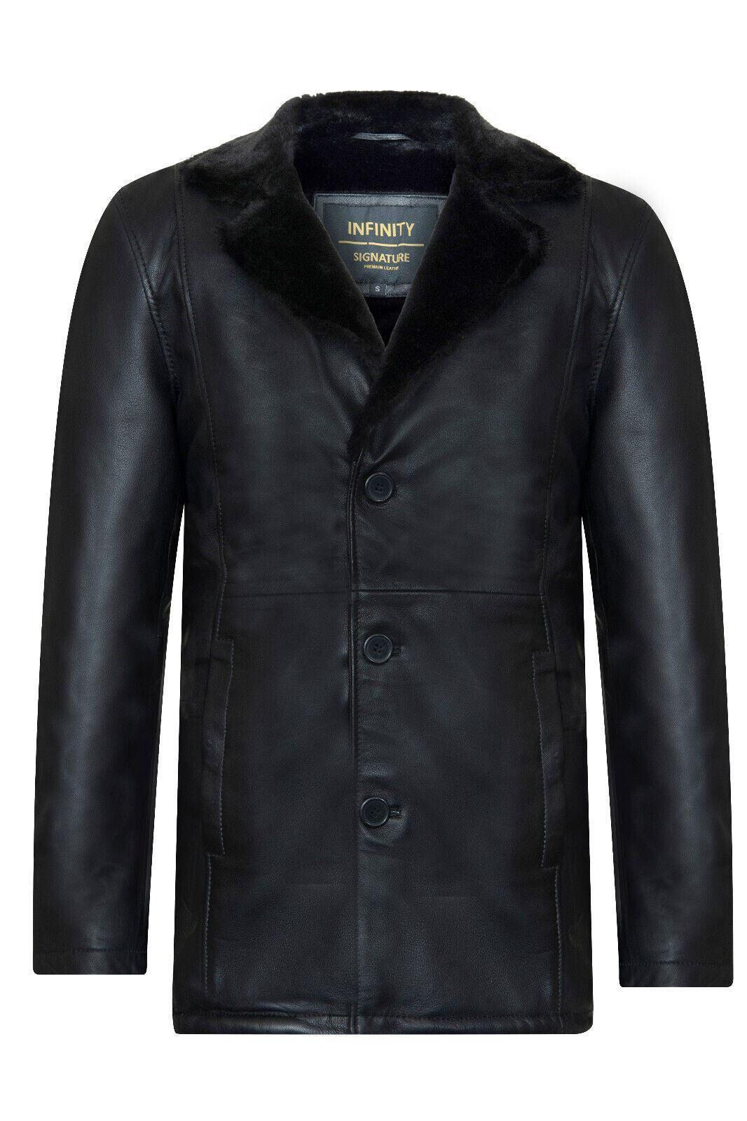 Reefer Leather Jacket - Tadcaster by INFINITY LEATHER