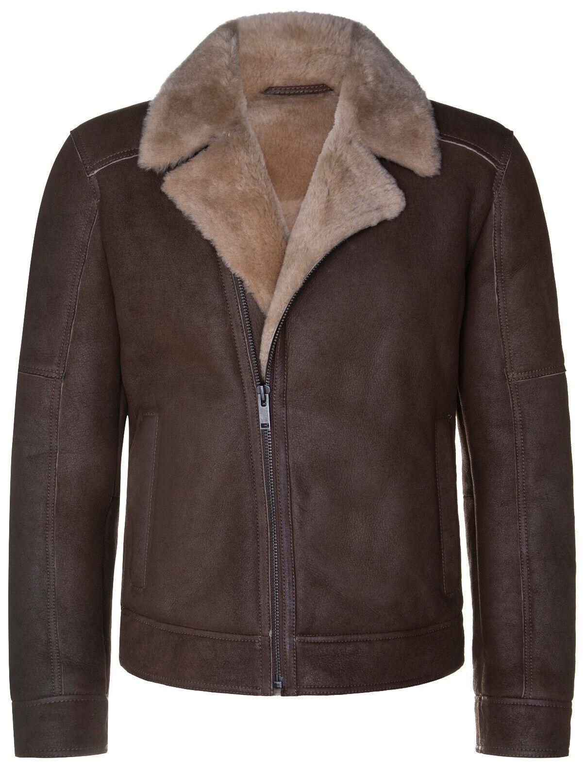 Sheepskin Leather Biker Jacket-Bruma by INFINITY LEATHER