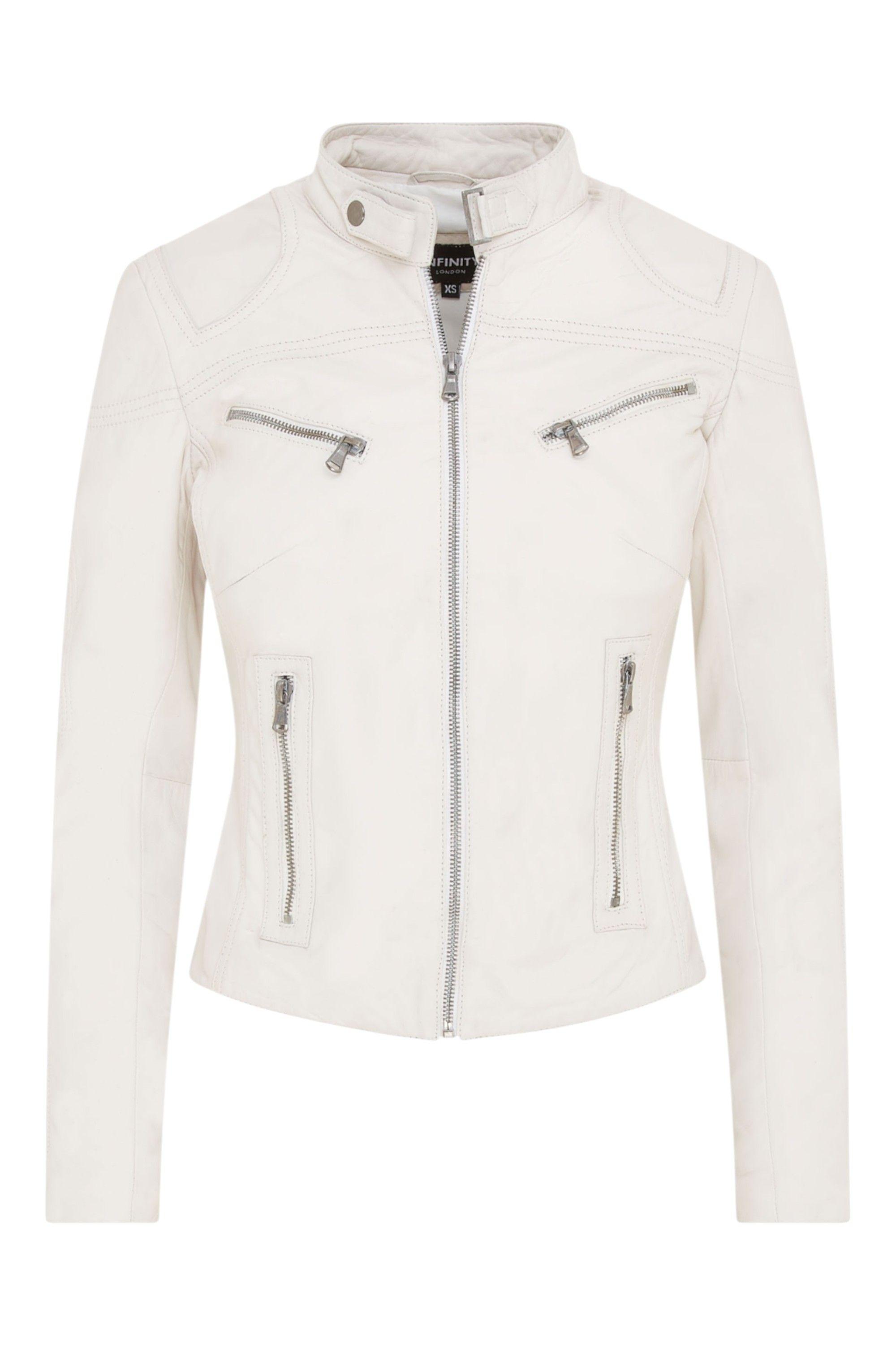 Slim-Fit Leather Biker Jacket-Maldon by INFINITY LEATHER