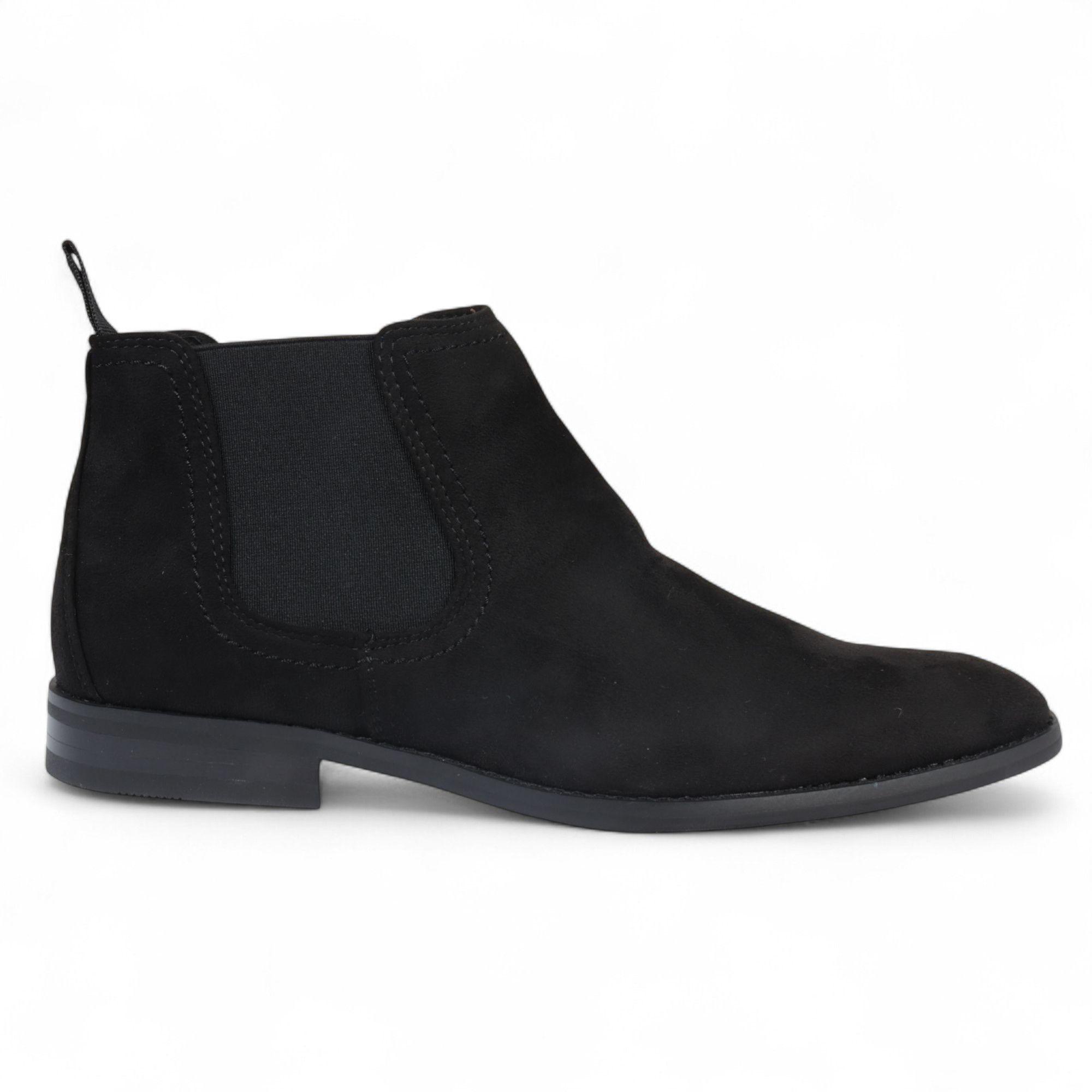Suede Chelsea Boots Real Leather Lined Slip-On by INFINITY LEATHER