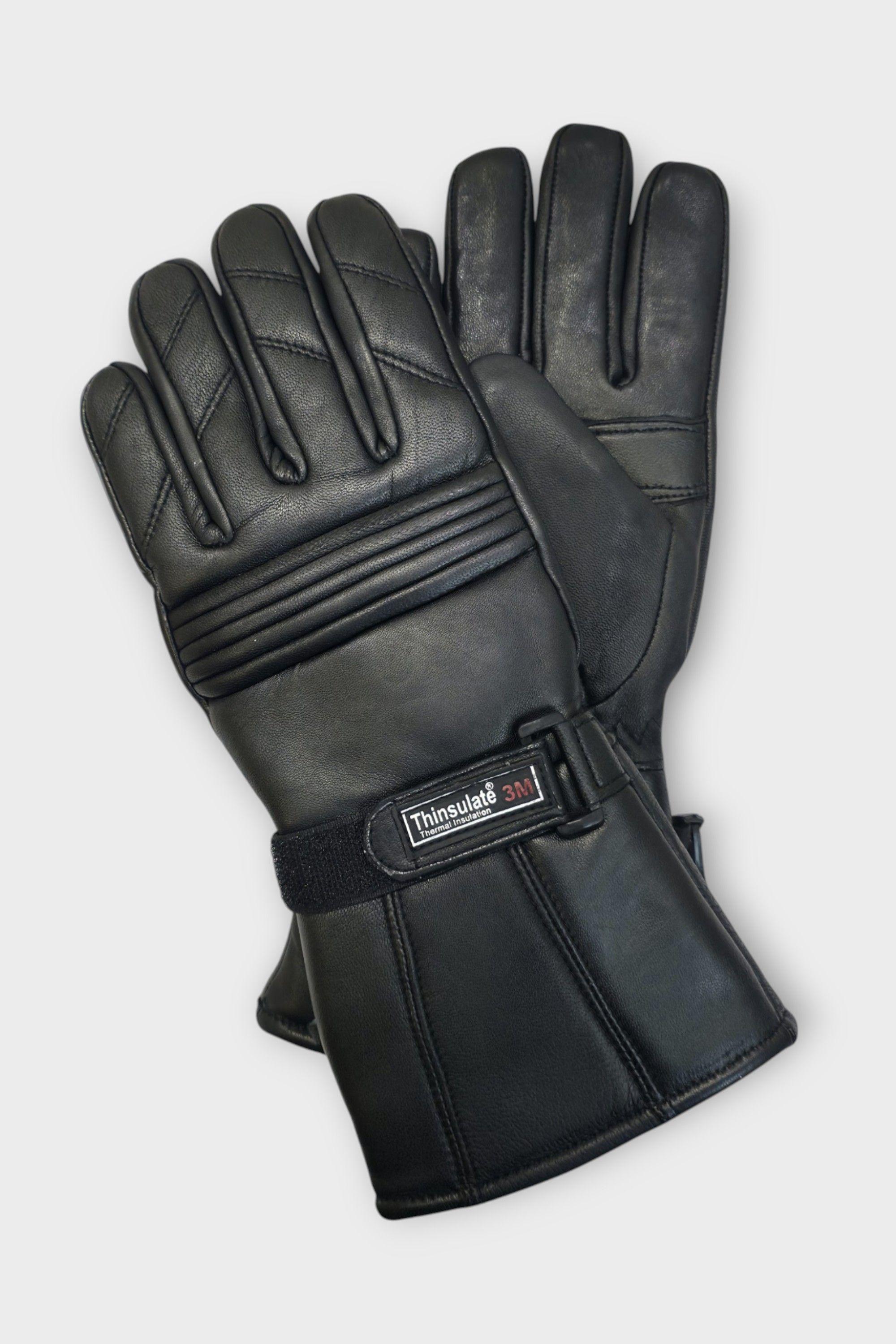 Thermal Motorbike Leather Waterproof Biker Protection Gloves by INFINITY LEATHER