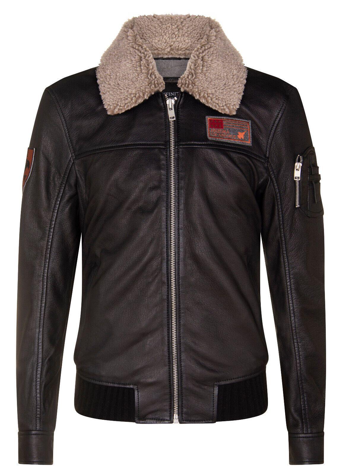 US Leather Bomber Jacket-Arizona by INFINITY LEATHER