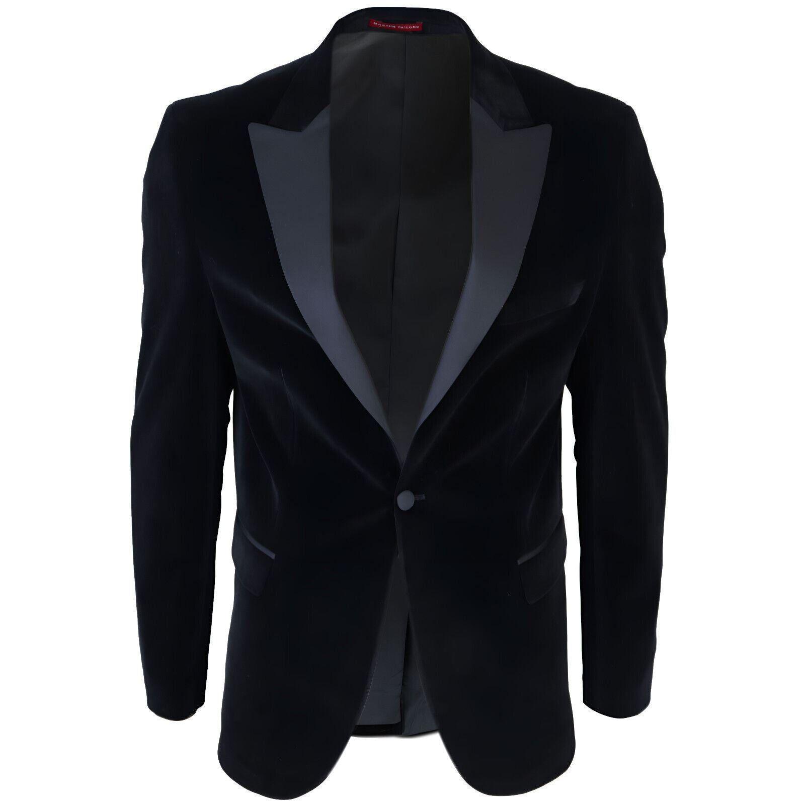 Velvet Dinner Tuxedo Suit Jacket Blazer by INFINITY LEATHER