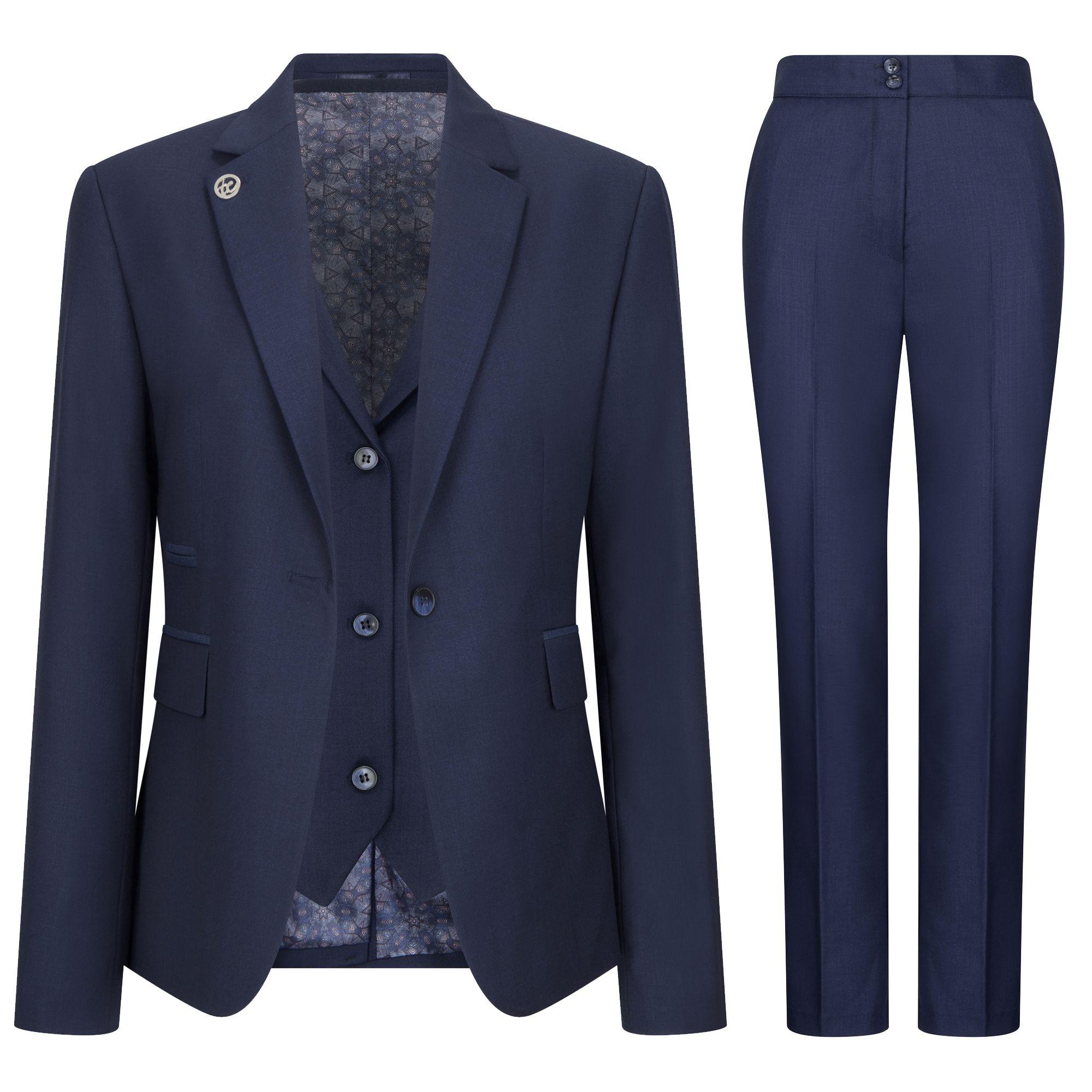 Women's 3 Piece Tailored Fit Plain Formal Office Suit by INFINITY LEATHER