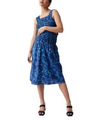 Maternity Poplin Floral Top & Skirt Set by INGRID&ISABEL