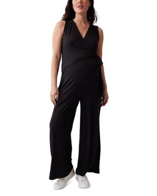 Maternity Sleeveless Knit Jumpsuit by INGRID&ISABEL