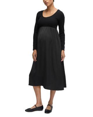 Mixed Media Maternity Dress by INGRID&ISABEL