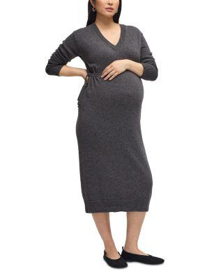 V Neck Sweater Maternity Dress by INGRID&ISABEL