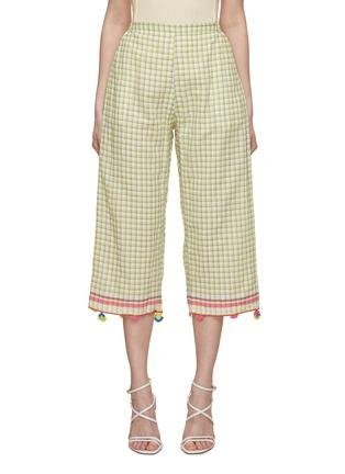 Chequered Cotton Pajama Pants by INJIRI