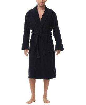 Men's All Cotton Terry Robe by INK+IVY