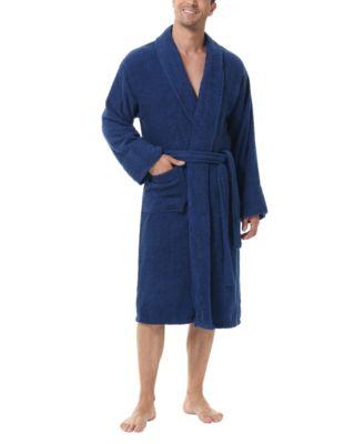 Men's All Cotton Terry Robe by INK+IVY