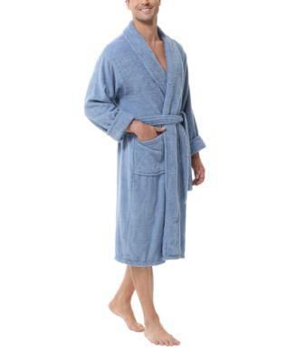 Men's All Cotton Terry Robe by INK+IVY