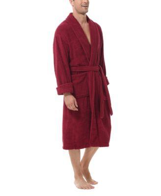 Men's All Cotton Terry Robe by INK+IVY