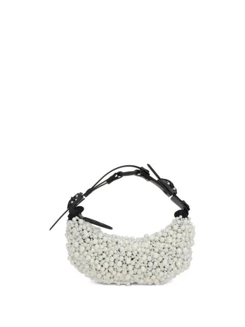 pearl-embellished shoulder bag by INNERRAUM