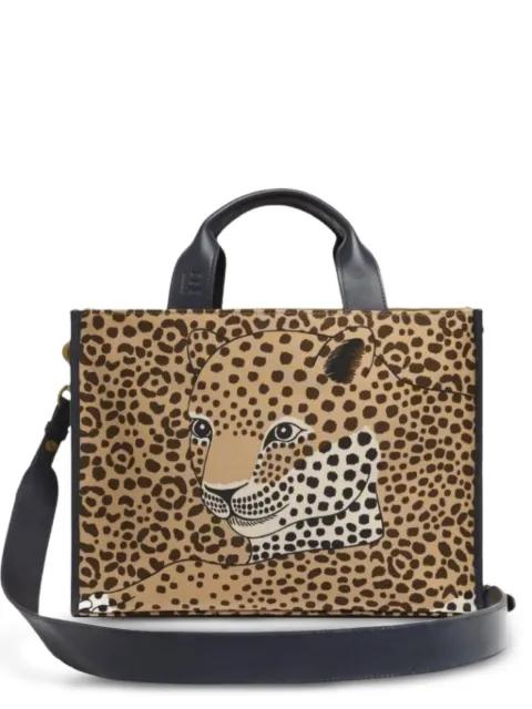 Nomade Felis leopard-print tote bag by INOUI EDITIONS