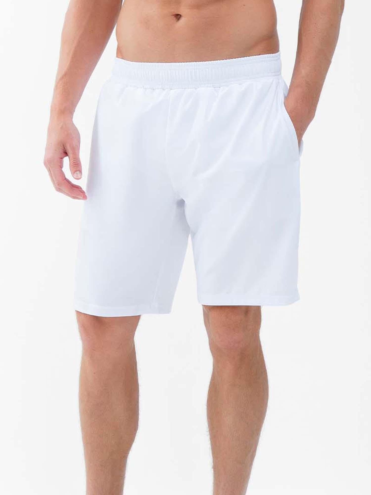 Classic Performance Men's Tennis Shorts in White by INPHORM