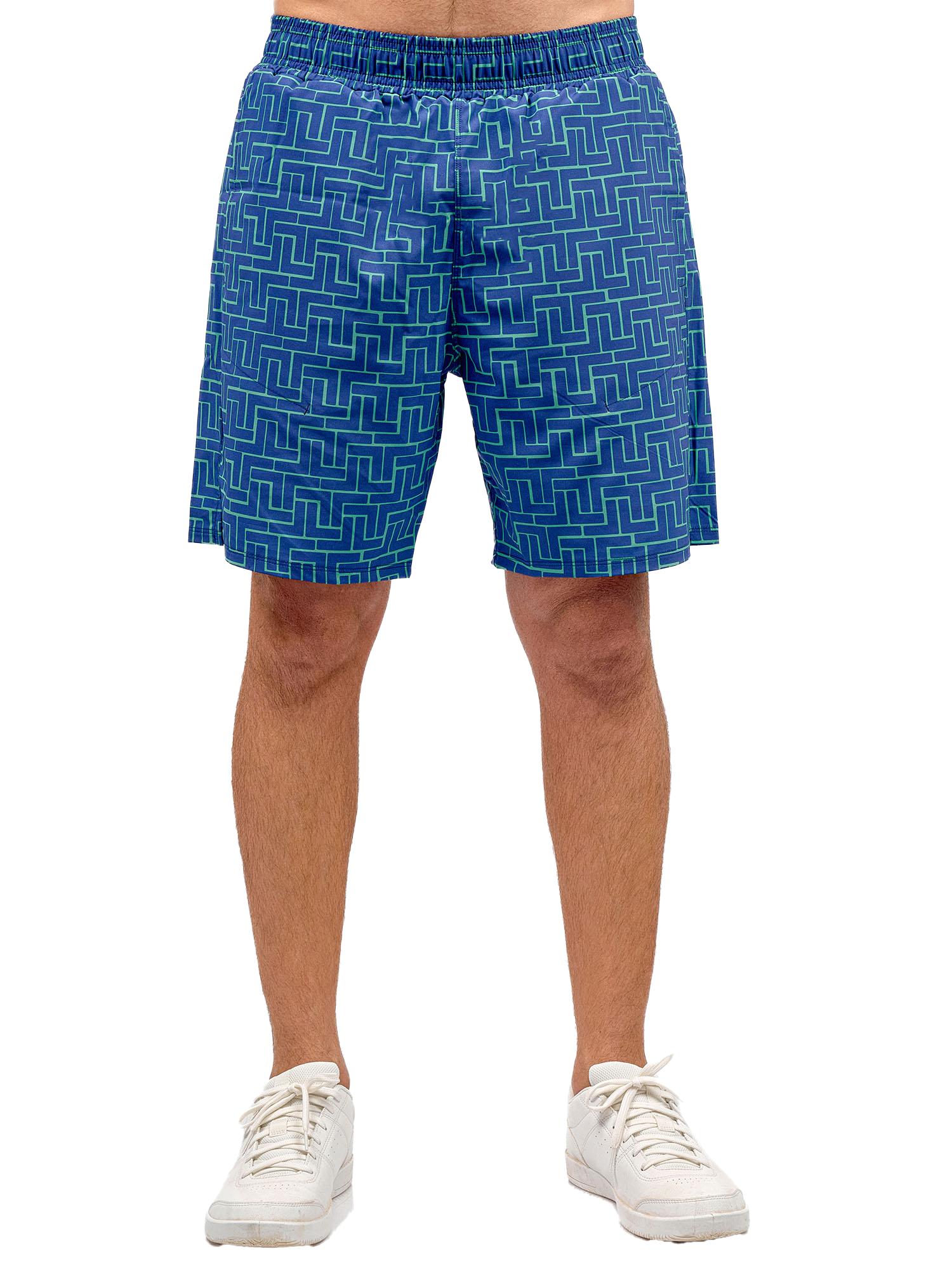 Men's Tennis Shorts with Pockets & UV Protection, Ink/Tessel by INPHORM