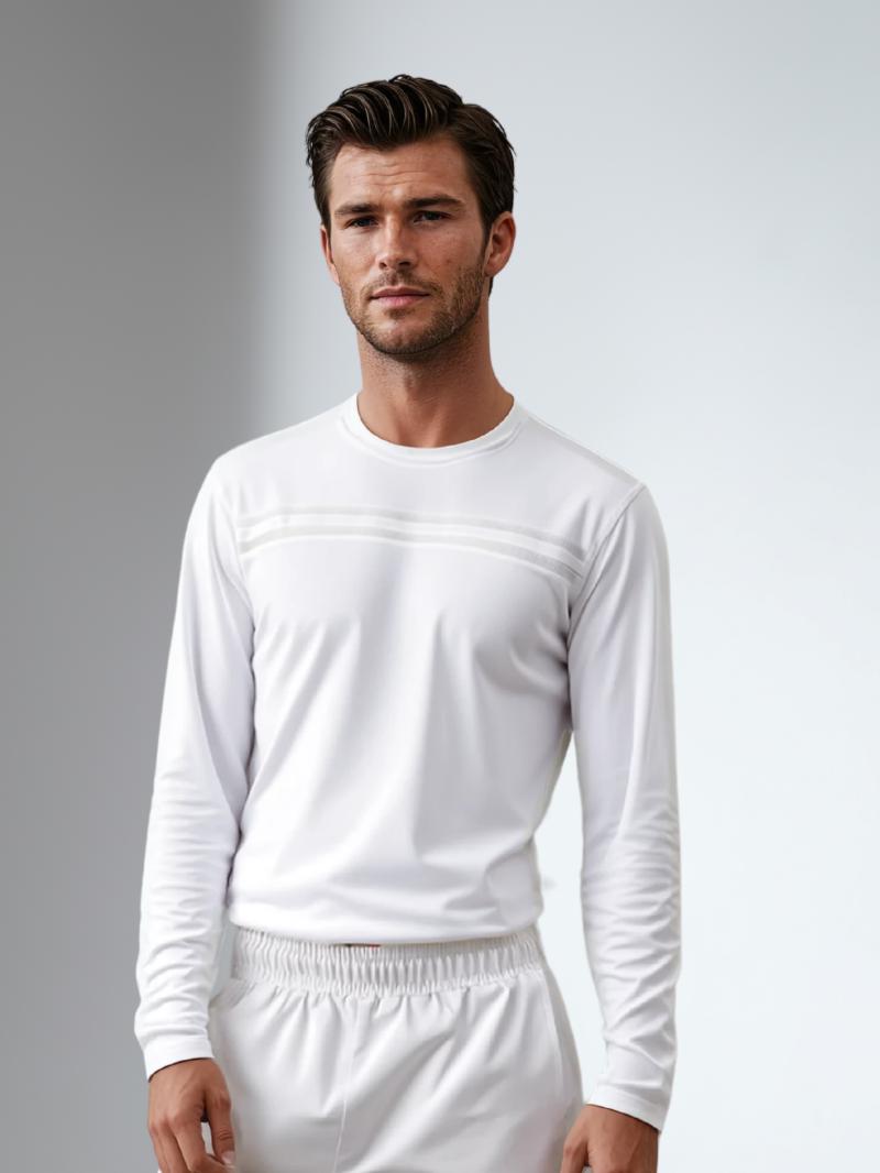 Performance Long Sleeve Crew Neck - White by INPHORM