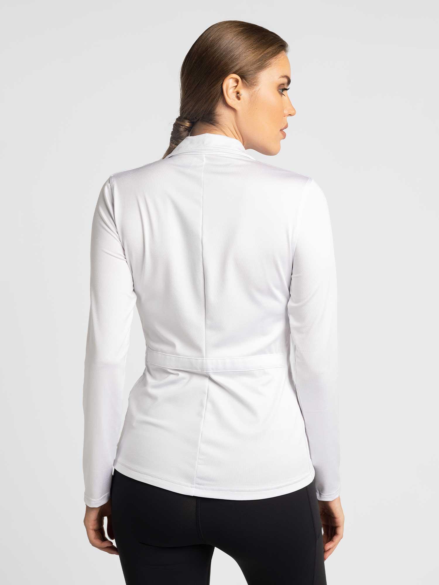 Women's Activewear Jacket in White by INPHORM