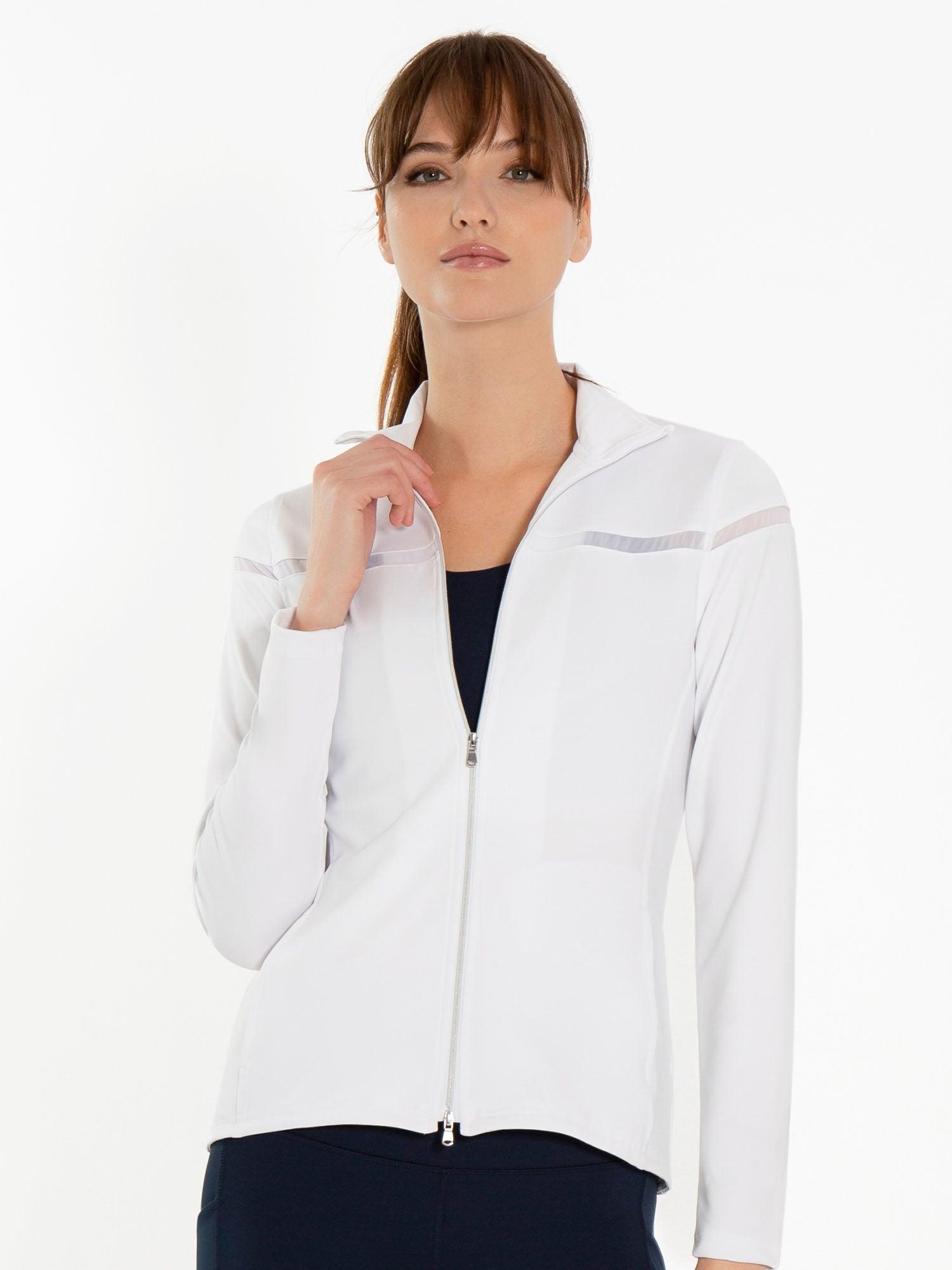 Women's Golf Clothes Jacket in White by INPHORM
