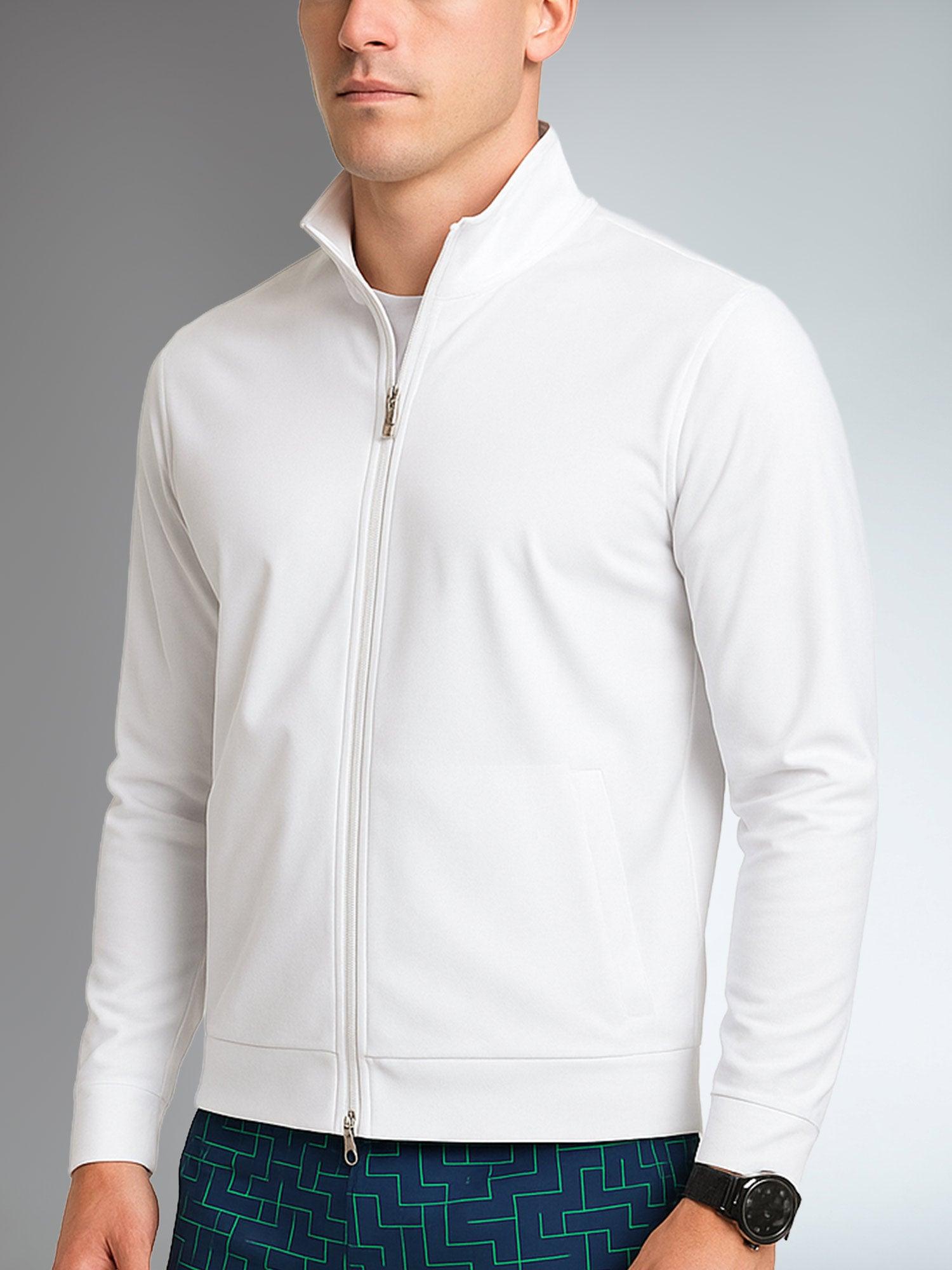 inPhorm Men's Spin Performance Jacket - White by INPHORM