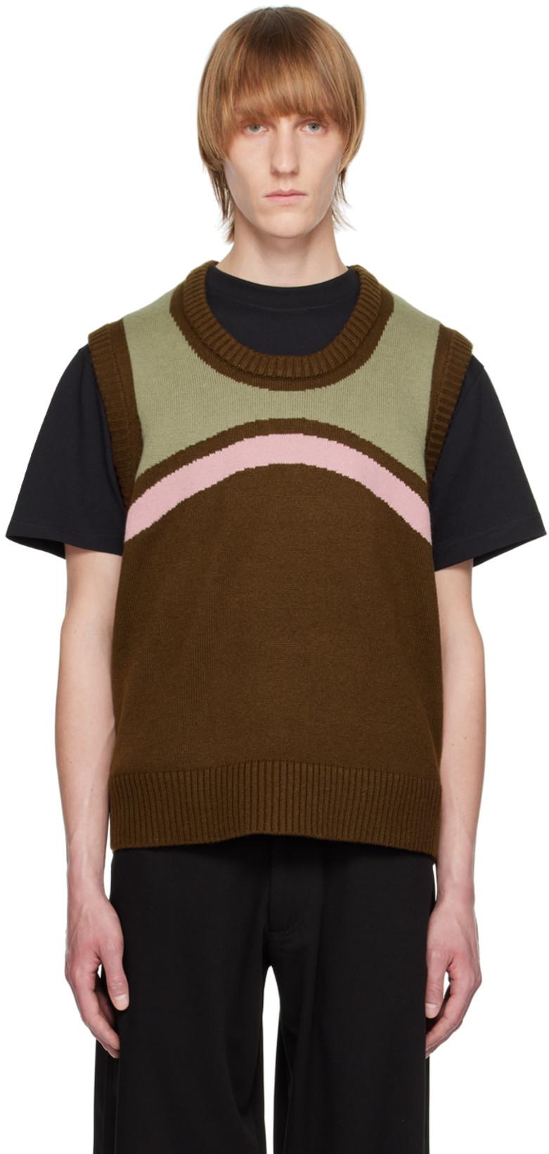 SSENSE Exclusive Brown Marshmallow Dasher Vest by INSATIABLE HIGH