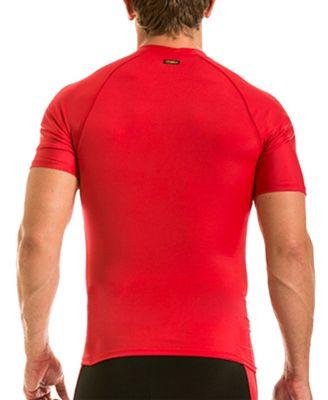 Men's Activewear Raglan Short Sleeve Crewneck T-shirt by INSTASLIM