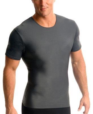 Men's Compression Activewear Short Sleeve Crewneck T-shirt by INSTASLIM